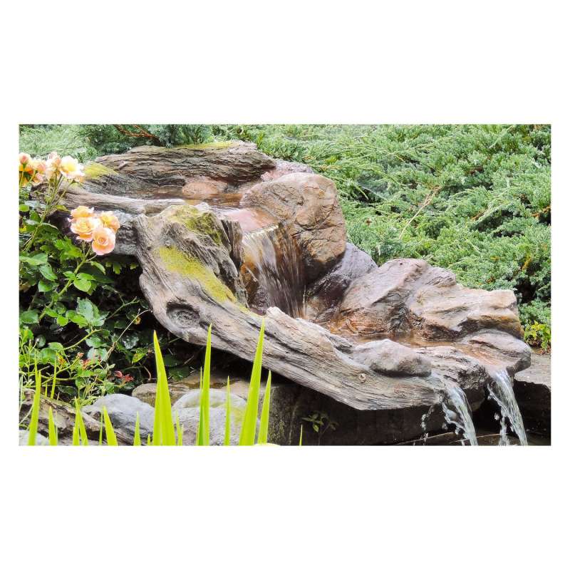 Granimex Yang-Ze Polystone Bachlaufelement Wasserfall Gartenbrunnen 110x80x50 cm