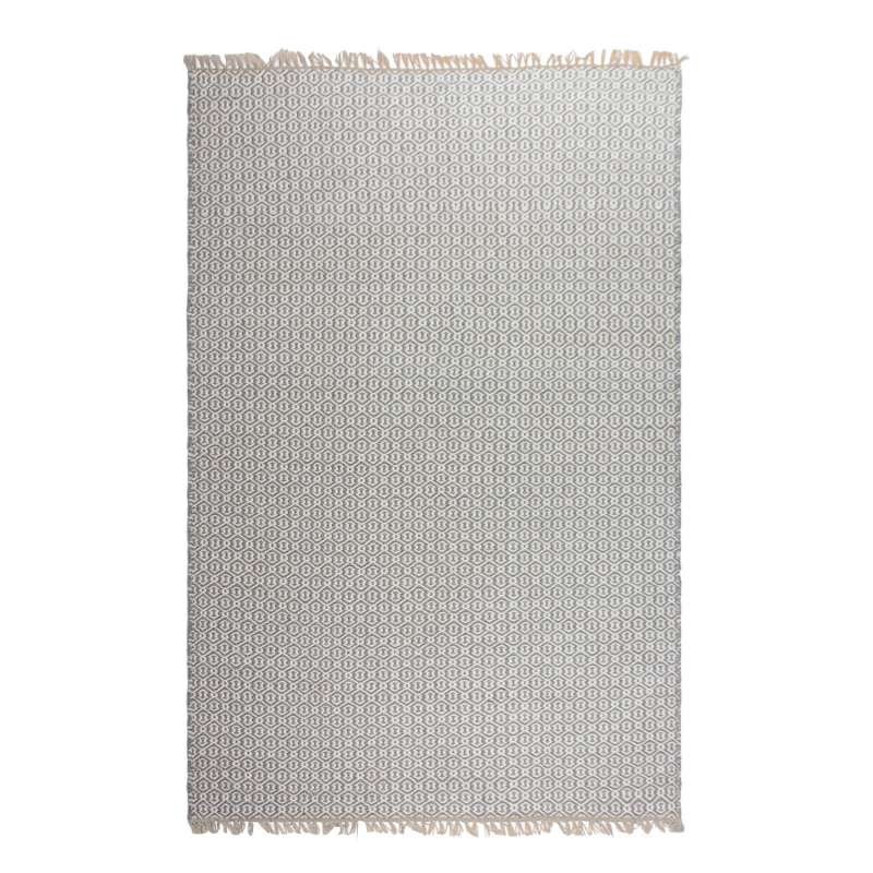 Fab Hab Outdoorteppich Lancut Gray aus recycelten PET-Flaschen grau 60x90 cm