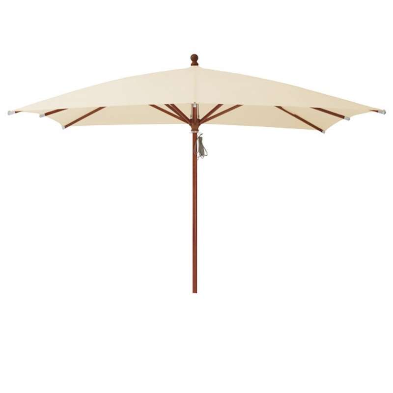 GLATZ Sonnenschirm PIAZZINO quadratisch 300 x 300 cm Stoffklasse 2 Eggshell 150