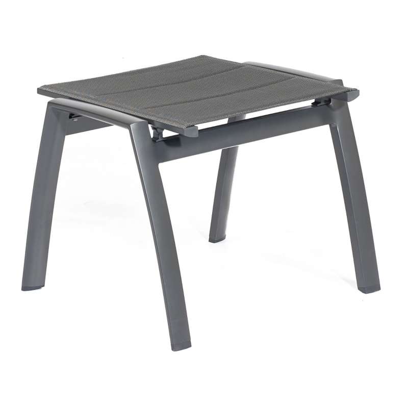 SunnySmart Fußhocker Concept Aluminium mit Polstertextilgewebe anthrazit