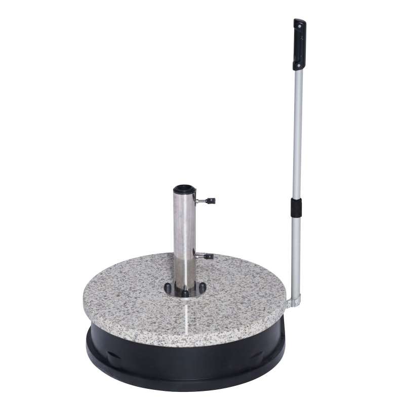 Doppler EASY MOVE Granitsockel Rollsockel 45 kg Trolley 60 x 15 cm Fahrbarer Sockel