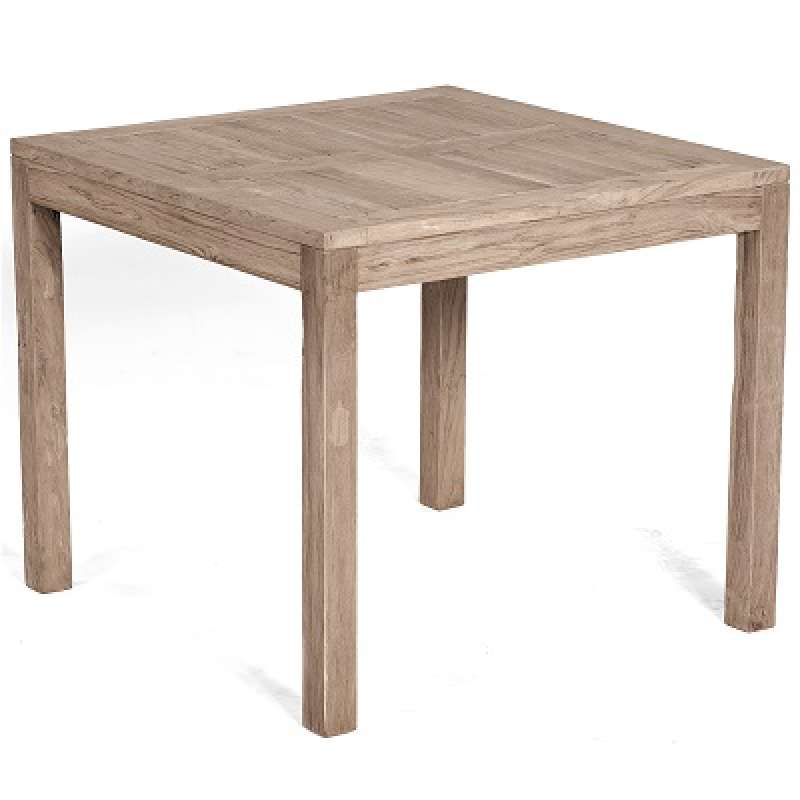 Sonnenpartner Sunny Smart Gartentisch Wellington Old Teak grey washed 90 x 90 cm