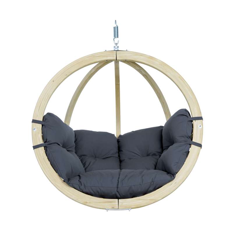 AMAZONAS Hängesessel Globo Chair Anthracite inkl. Sitzkissen und Spiralfeder