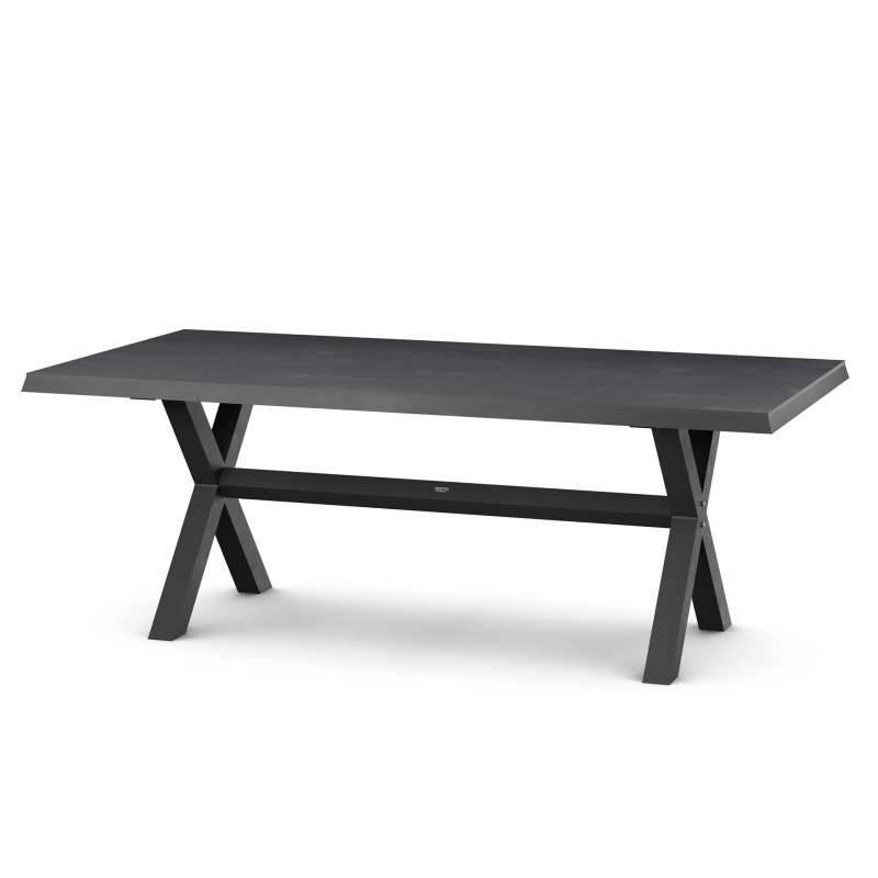 Siena Garden Sincro Dining Tisch – 200 x 100 cm, Aluminium (matt anthrazit) & HPL Ferro