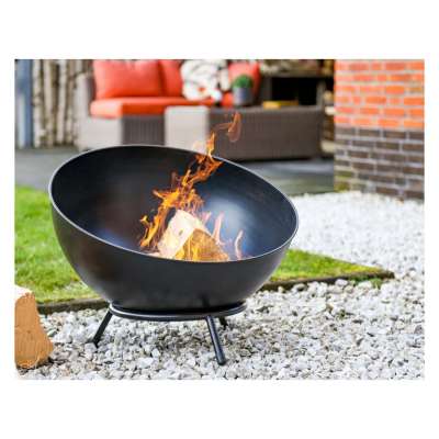 REDFIRE® Feuerstelle Garland halbrunde KugelFeuerstelle mit Dreibein