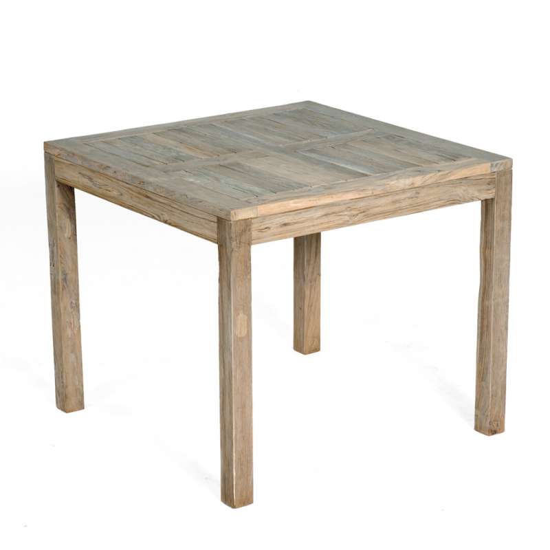 SunnySmart Gartentisch Wellington Old Teak grey-washed 90x90 cm