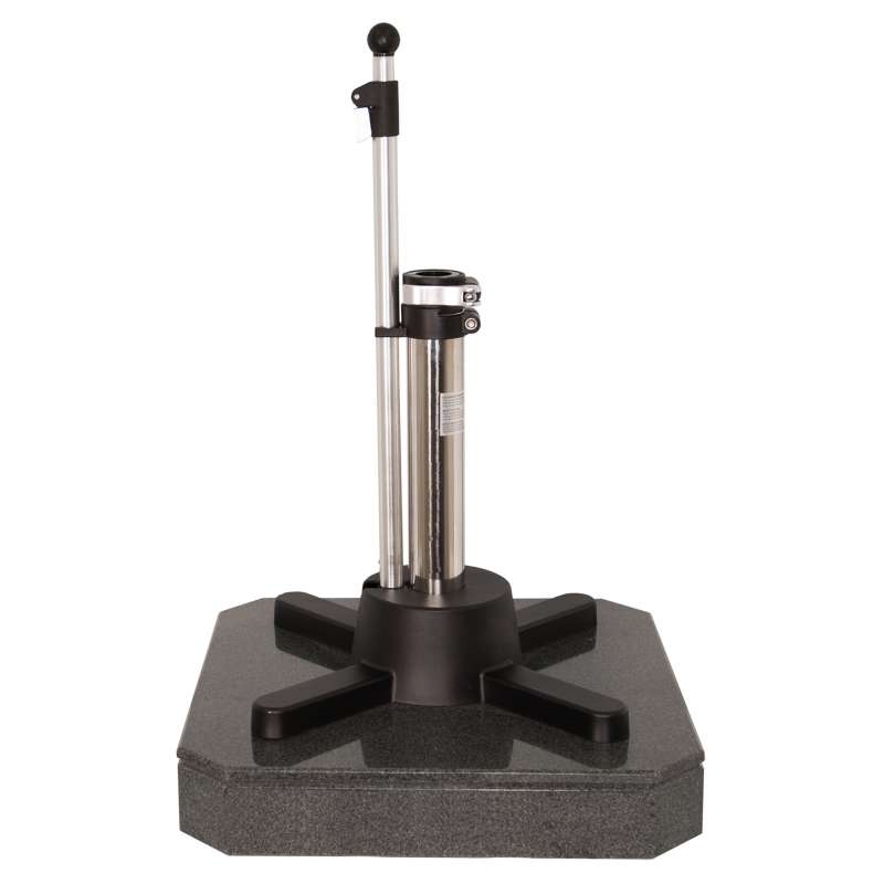 Liro Schirmständer Mini Plus 50 K mit Schnellspannung Granit 51 x 51 cm dunkelgrau G50K-51-06