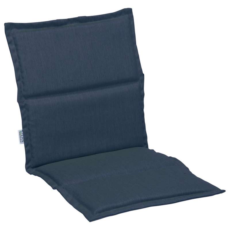 Stern Auflage für Stapelsessel Outdoorstoff dunkelblau uni 93x46 cm Universalauflage Sitzkissen