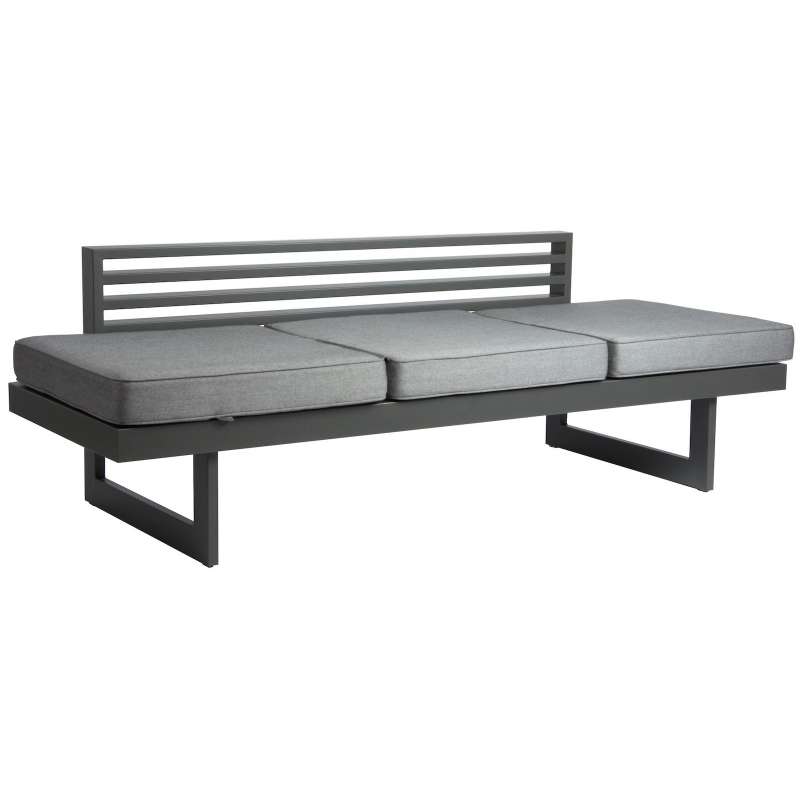 Stern Dining/Lounge-Bank New Holly 216x80 cm Aluminium anthrazit/Textilen karbon/seidengrau