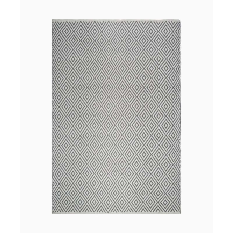 Fab Hab Outdoorteppich Veria Gray&White aus recycelten PET-Flaschen grau/weiß 240x300 cm
