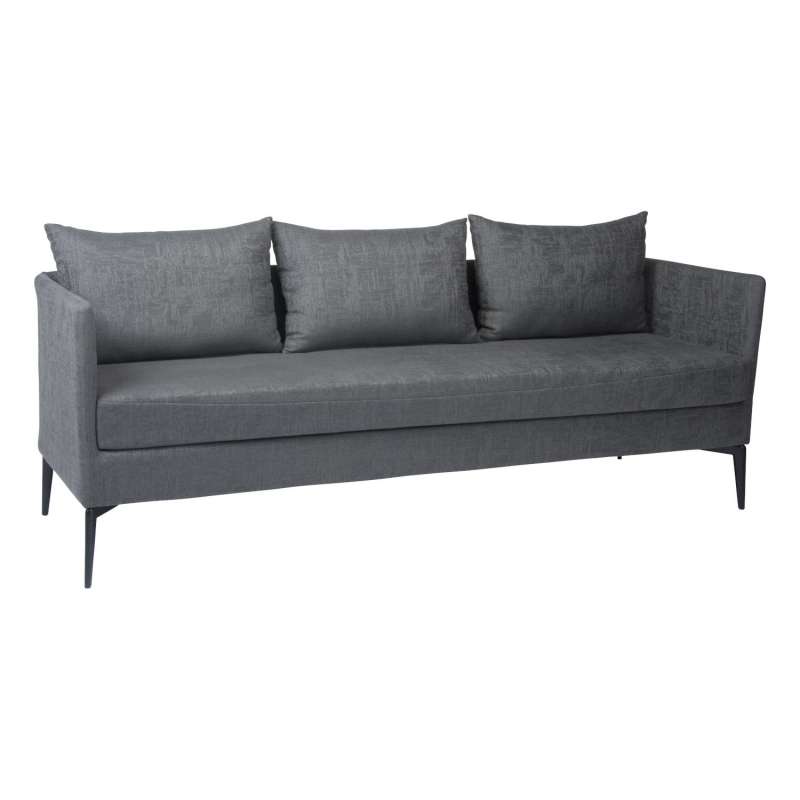Stern 3-Sitzer Lounge-Sofa Marta Aluminium anthrazit/Outdoorstoff dunkelgrau schiefergrau Sitzbank G