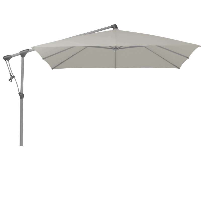 GLATZ Sonnenschirm SUNWING® C+ easy 260 x 260 cm Stoffklasse 2 Ash 151