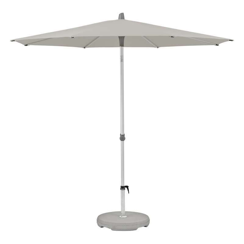 GLATZ Komplettset Sonnenschirm ALU-SMART inkl. Sockel ø 300 cm Ash 151