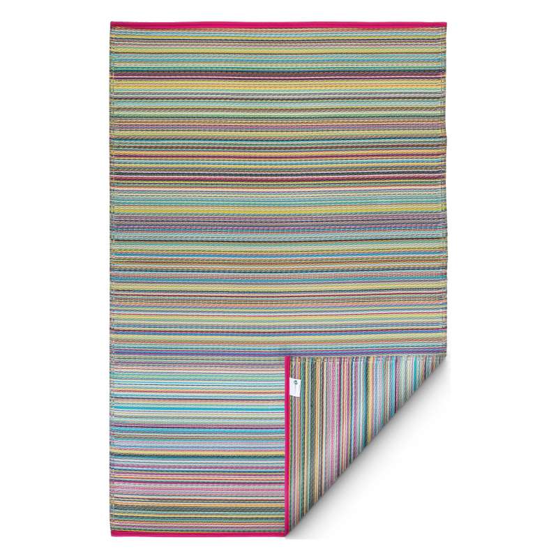 Fab Hab Outdoorteppich Cancun Candy aus recyceltem Plastik multicolor 240x300 cm