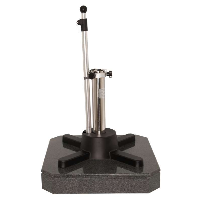Liro Schirmständer Mini Plus 50 S mit flexibler Klemmung Granit 51 x 51 cm dunkelgrau G50S-51-06