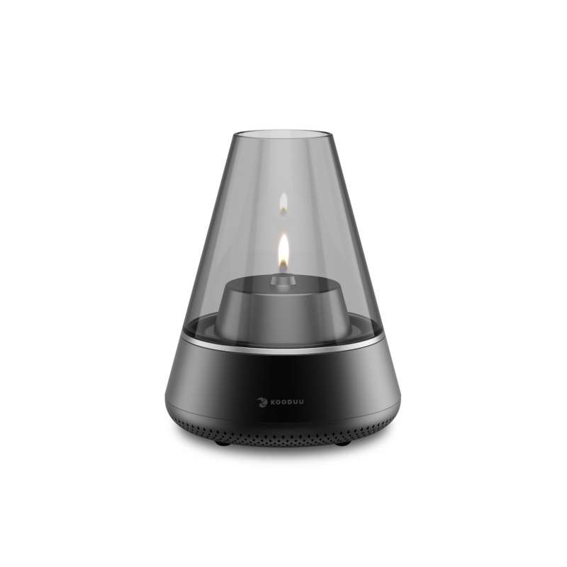 KOODUU Nordic Light Pro Black Öllampe Teelichhalter Bluetooth Lautsprecher