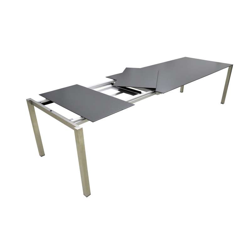 SIT Mobilia Manhattan Ausziehtisch Edelstahl Keramik 180/240/300x95 cm