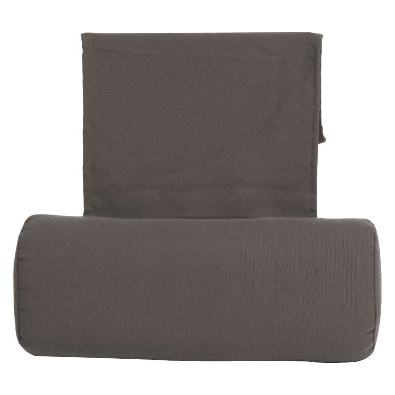 Stern Kopfpolster für Sessel/Hochlehner/Liegen 15x37x6 cm seidengrau Kopfkissen