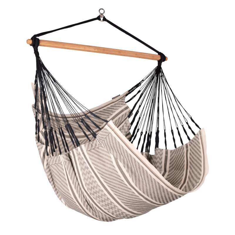 La Siesta Hängesessel HABANA Comfort zebra Lounger aus Bio-Baumwolle Hängematte Hängestuhl