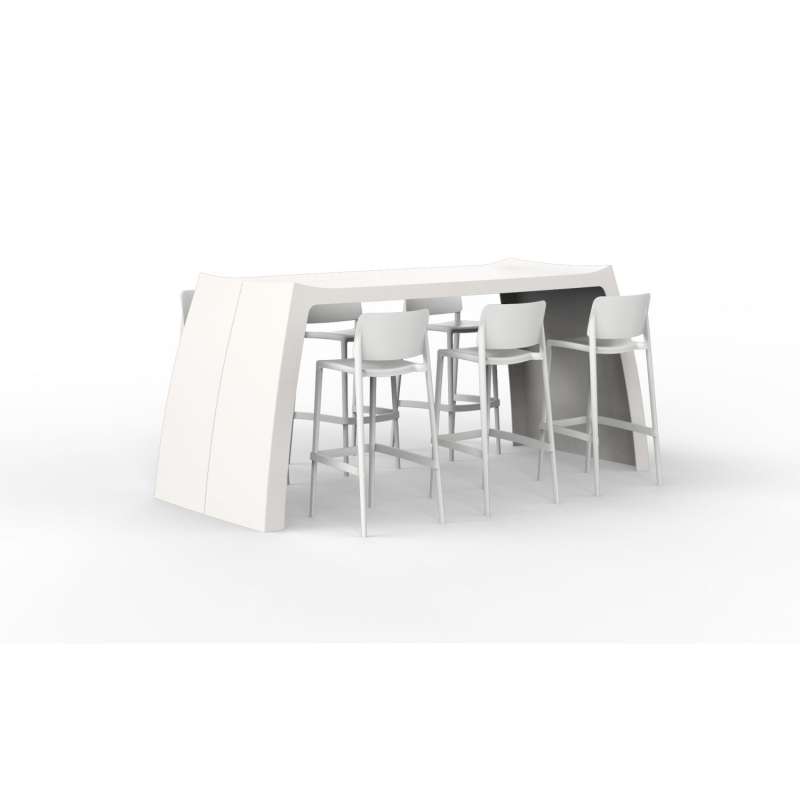 One To Sit 7-teilige Bar-Sitzgruppe Original Sera Polyester weiß 210 cm