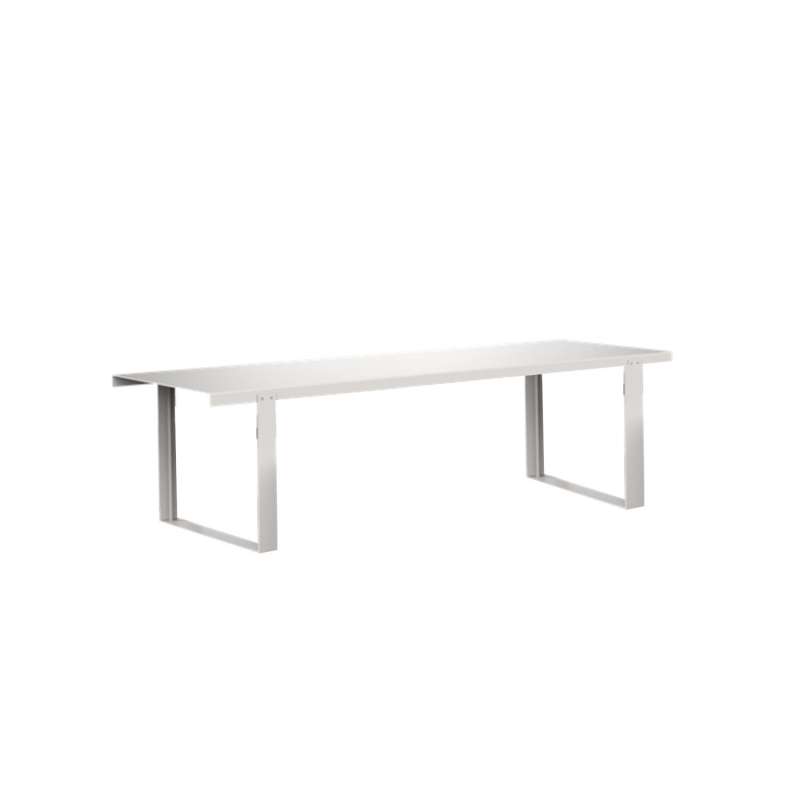 One To Sit Tisch Placa Aluminium weiß RAL 9016 260/300 cm