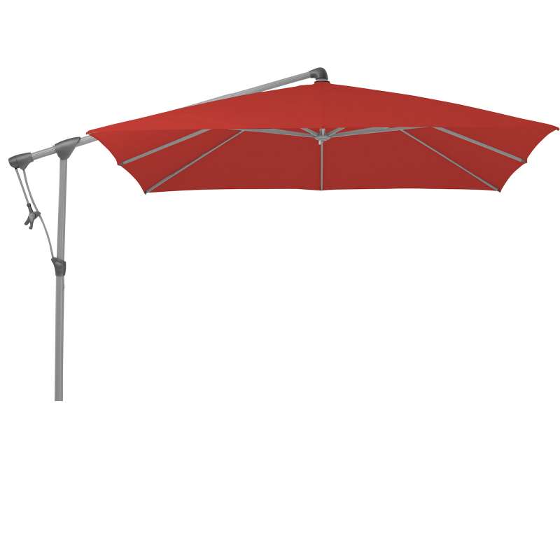 GLATZ Sonnenschirm SUNWING® C+ 260 x 260 cm Stoffklasse 4 Carmine 403