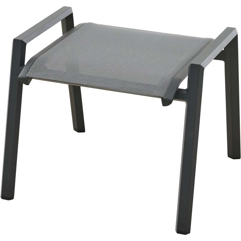 Siena Garden Tauro Hocker – Aluminium & Ranotex in royal-grey (S83266)