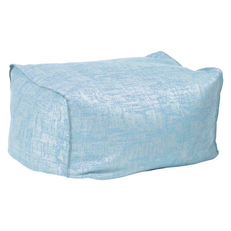 Stern Chillhocker Matti Outdoorstoff hellblau/seidengrau 50x70 cm Loungehocker Sitzsack Fußhocker