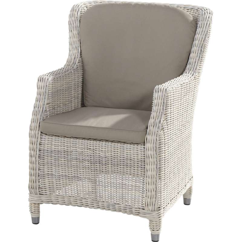 4Seasons Outdoor Brighton dining Sessel inkl 2 Kissen Polyrattan provance 212377
