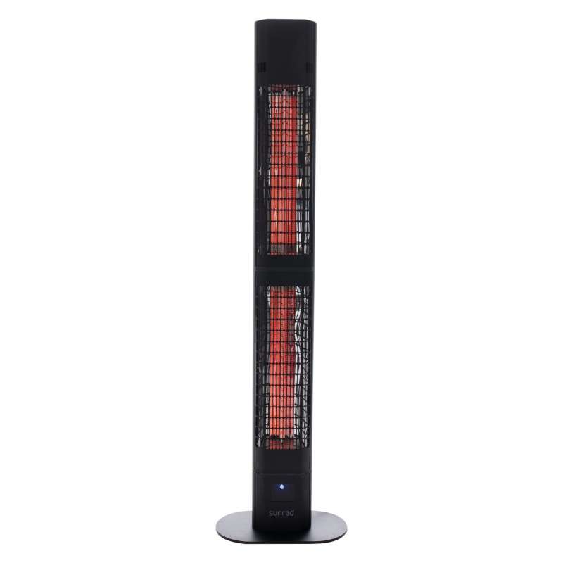 SUNRED® Stand-Infrarot-Heizstrahler Dark Valencia Lounge 3000 Watt schwarz