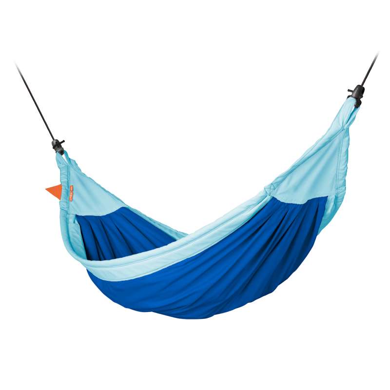 La Siesta Kinder-Hängematte Moki dolphy blau aus Bio-Baumwolle inkl. Befestigungsmaterial