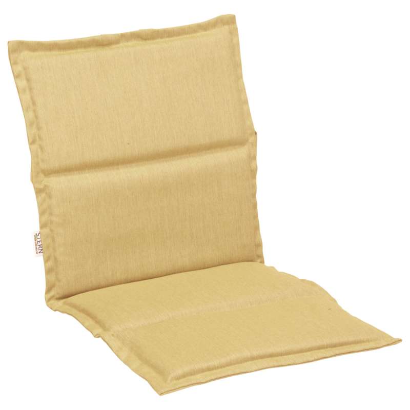 Stern Auflage für Stapelsessel Outdoorstoff gelb uni 93x46 cm Universalauflage Sitzkissen