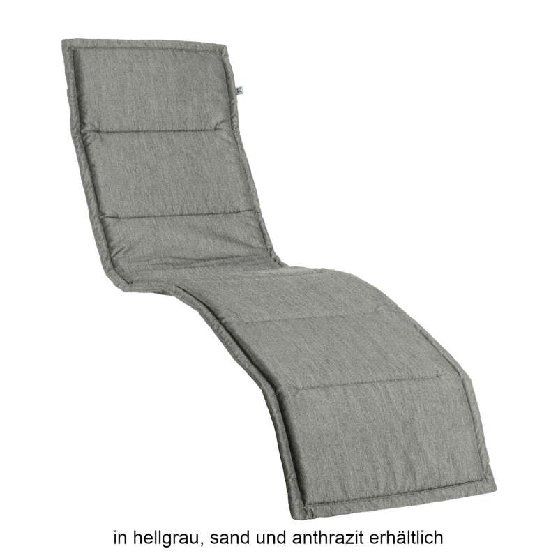 Kettler SMELL Auflage für Bäderliege Tampa Liegenauflage Dralon 205x55x3 cm sand/anthrazit/grau